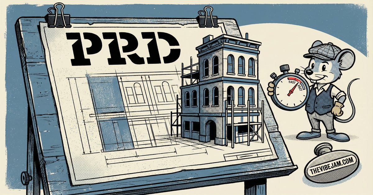 How to Write a PRD and Let AI Build It | Knowledge - The Vibe Jam